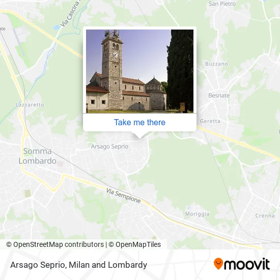 Arsago Seprio map