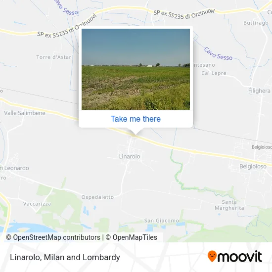 Linarolo map