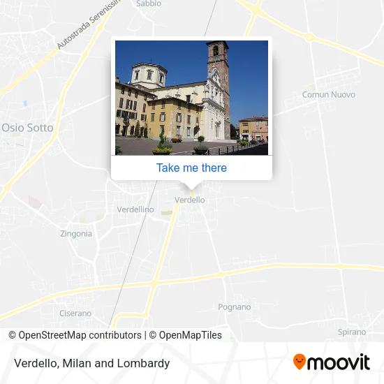 Verdello map