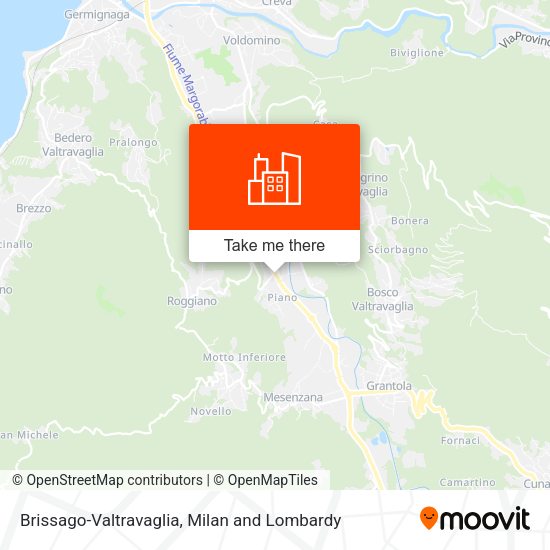 Brissago-Valtravaglia map