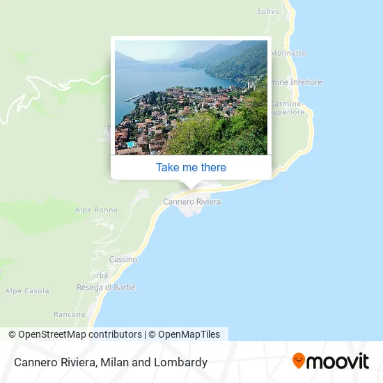 Cannero Riviera map