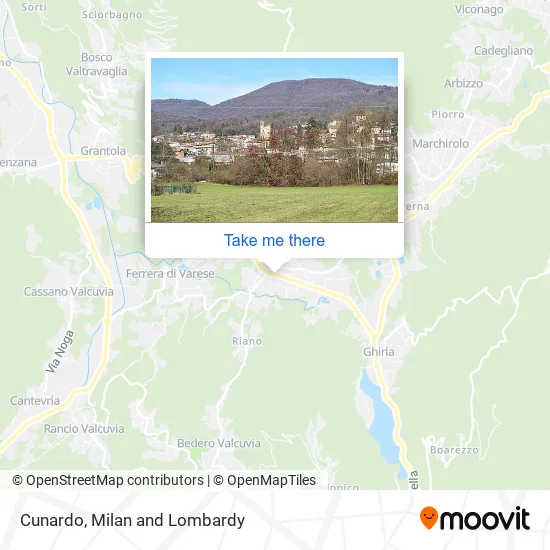 Cunardo map