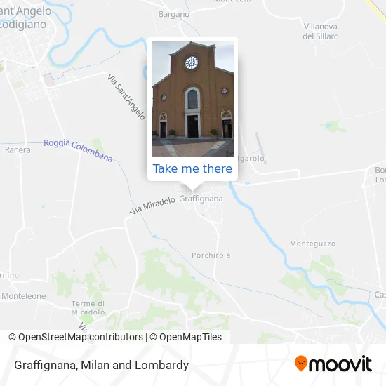 Graffignana map