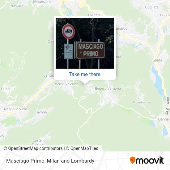 Masciago Primo map