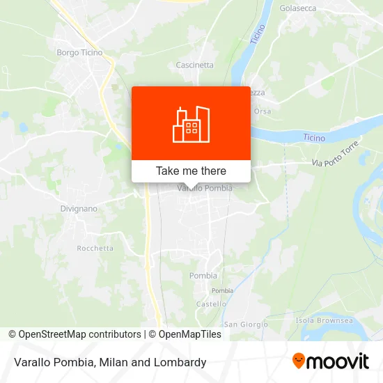 Varallo Pombia map