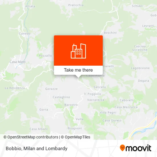 Bobbio map