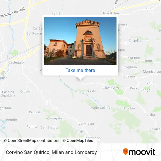 Corvino San Quirico map