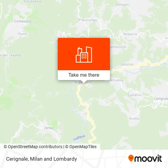 Cerignale map