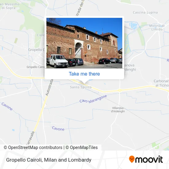 Gropello Cairoli map