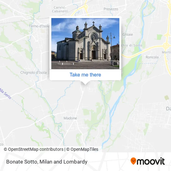 Bonate Sotto map
