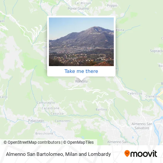 Almenno San Bartolomeo map