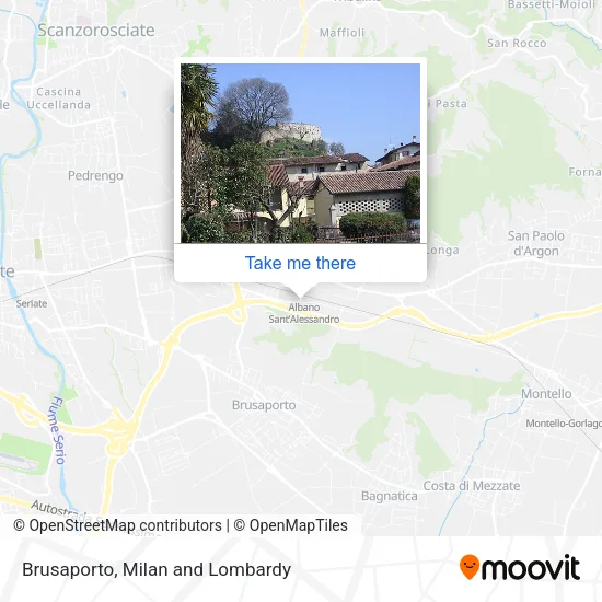 Brusaporto map