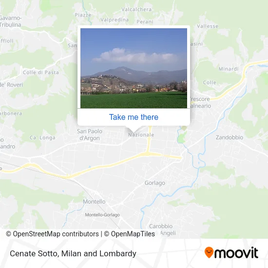 Cenate Sotto map
