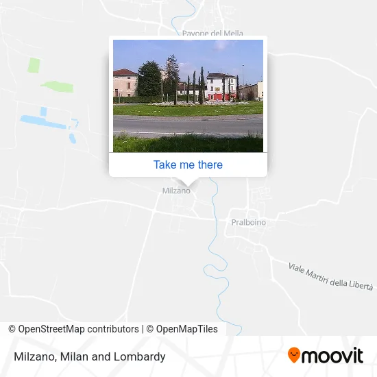 Milzano map