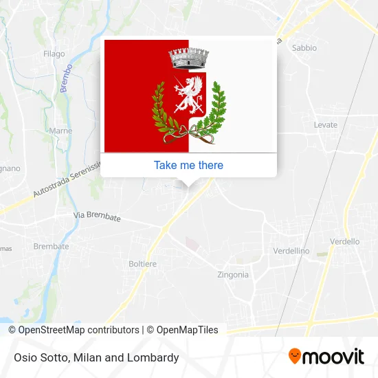Osio Sotto map