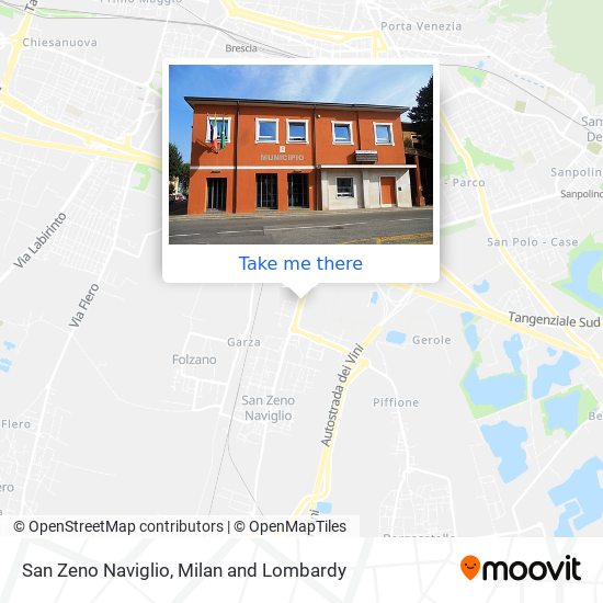 San Zeno Naviglio map