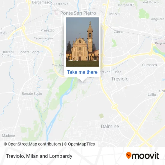 Treviolo map
