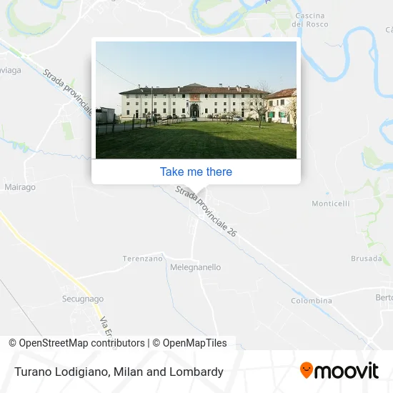 Turano Lodigiano map