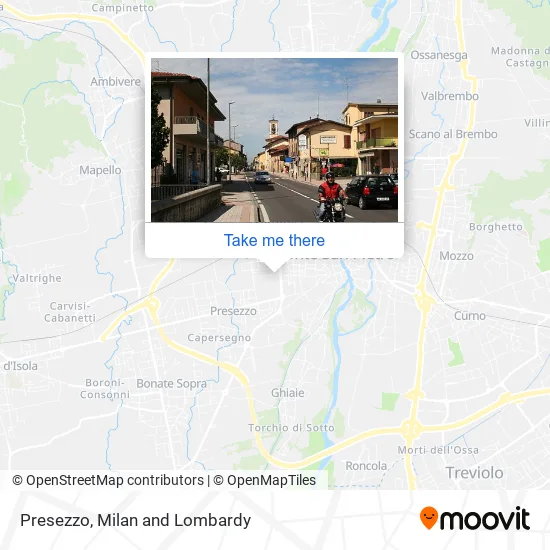 Presezzo map