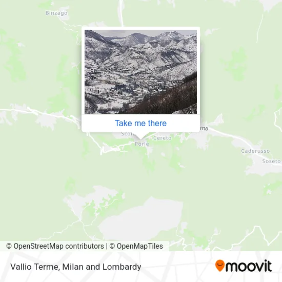 Vallio Terme map