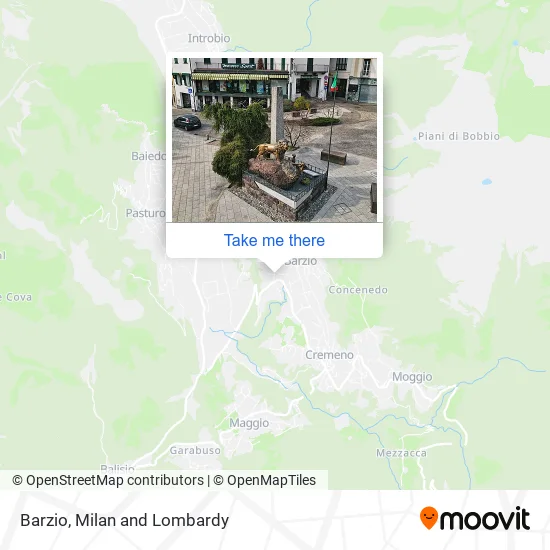Barzio map