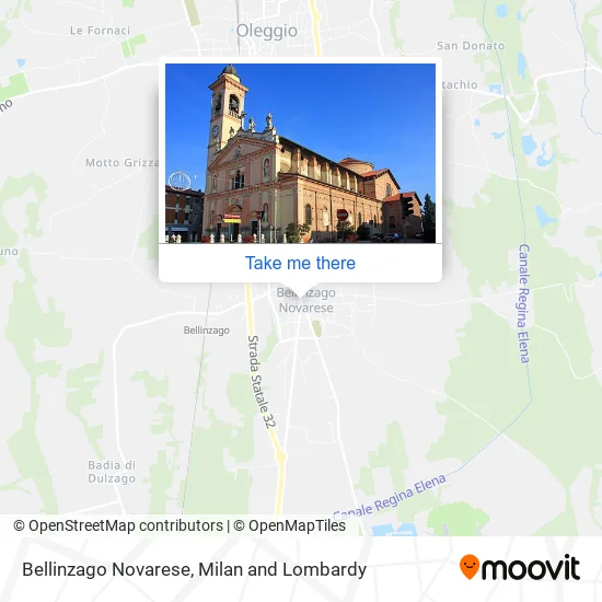 Bellinzago Novarese map