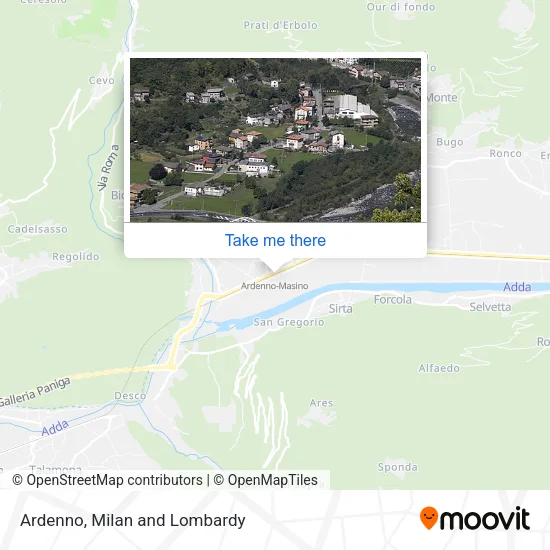 Ardenno map