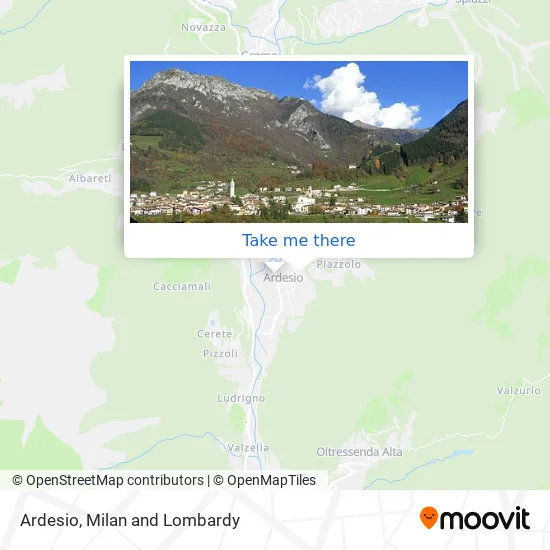 Ardesio map