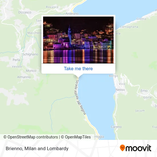 Brienno map