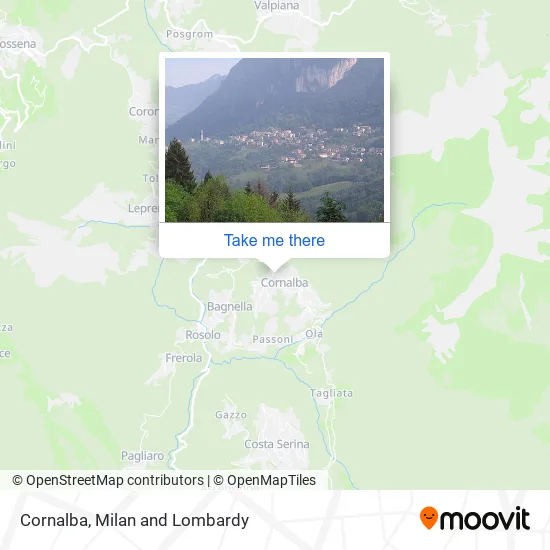 Cornalba map