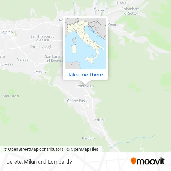Cerete map
