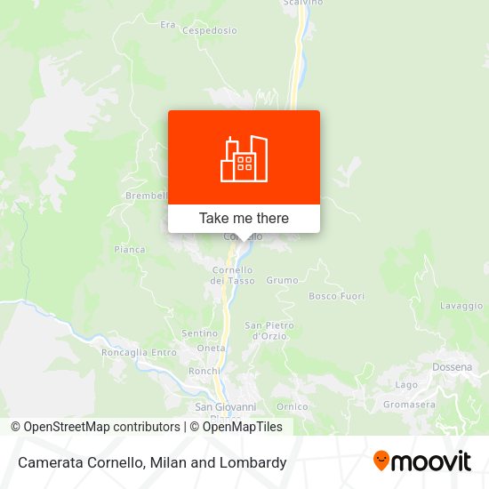 Camerata Cornello map