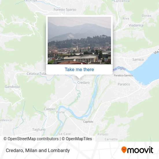 Credaro map