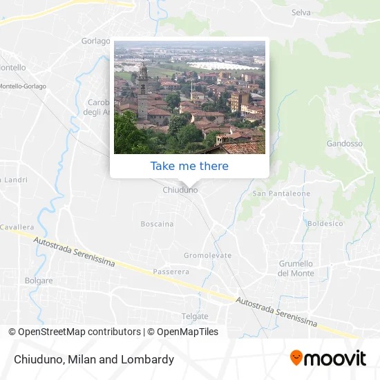 Chiuduno map