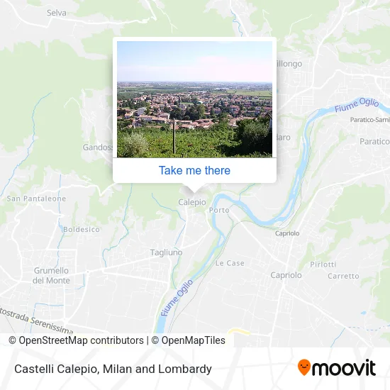 Castelli Calepio map