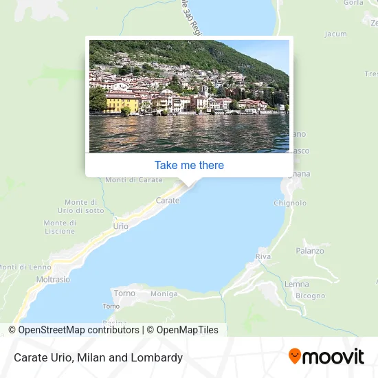 Carate Urio map