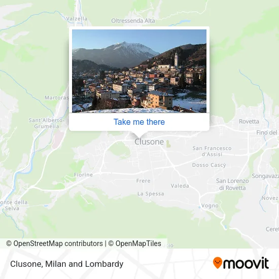 Clusone map