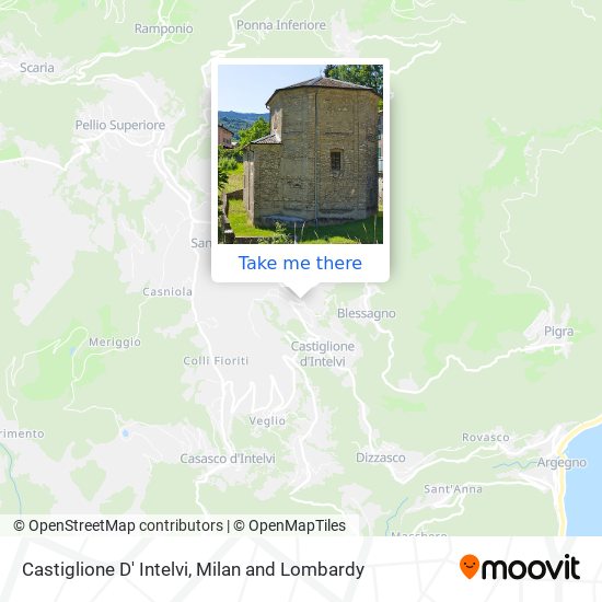 Castiglione D' Intelvi map