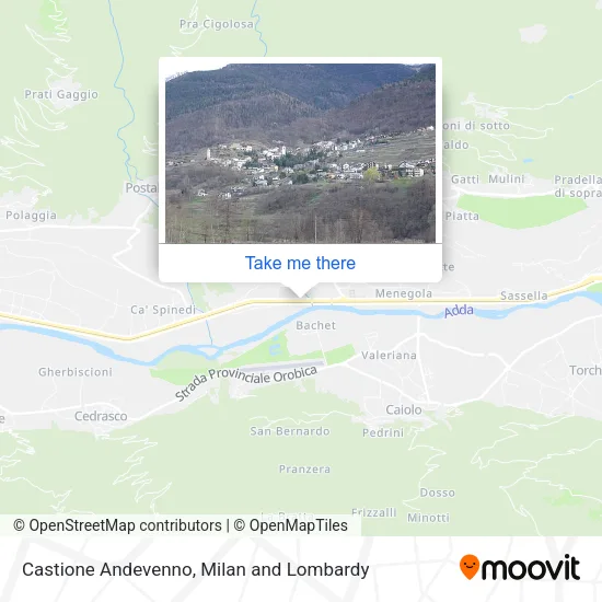 Castione Andevenno map