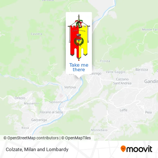 Colzate map
