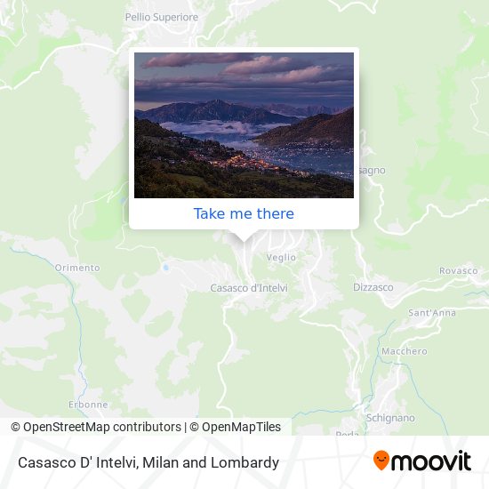 Casasco D' Intelvi map
