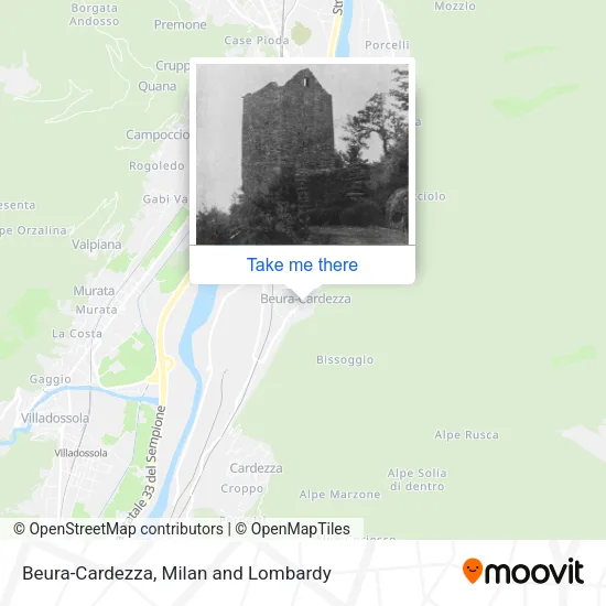 Beura-Cardezza map