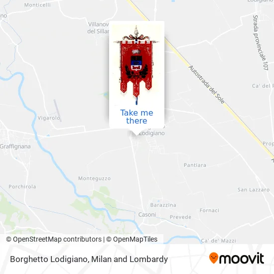 Borghetto Lodigiano map