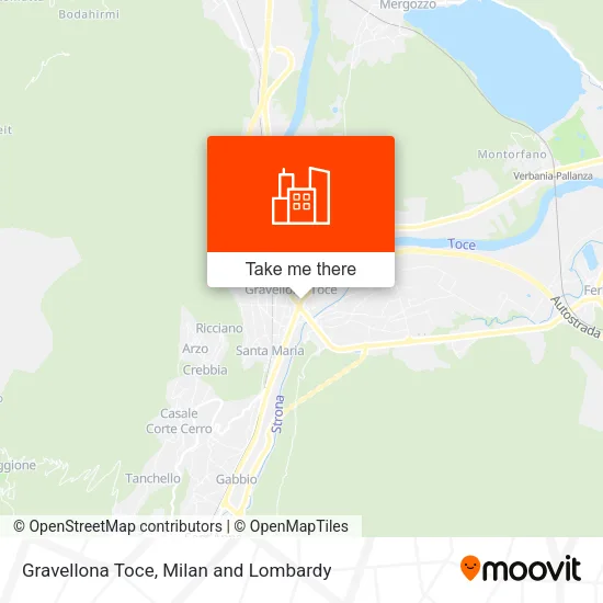 Gravellona Toce map