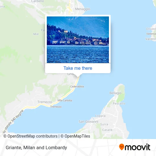 Griante map