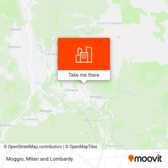 Moggio map