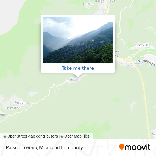 Paisco Loveno map