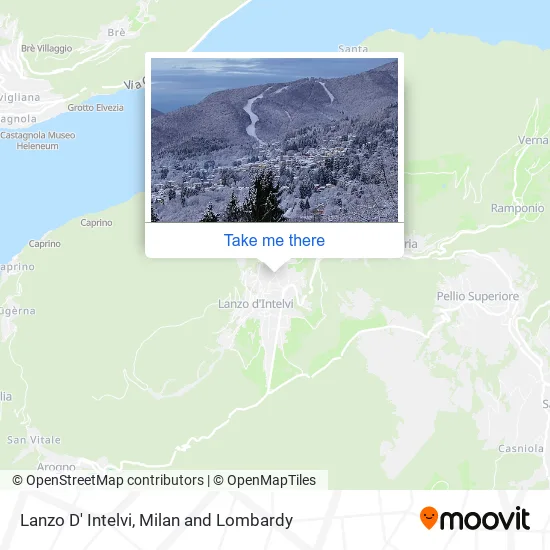 Lanzo D' Intelvi map