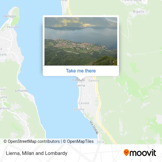 Lierna map