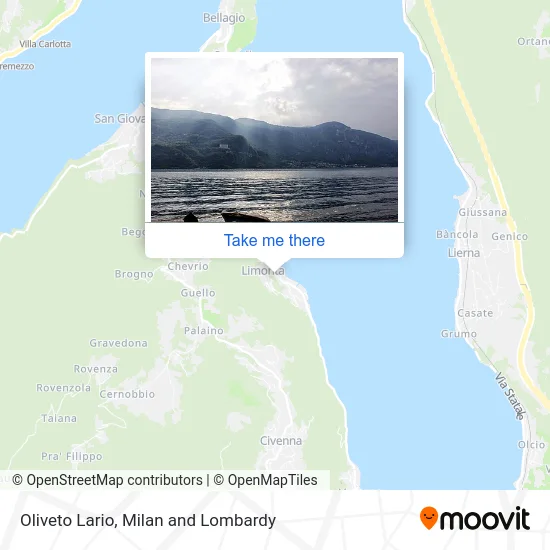 Oliveto Lario map